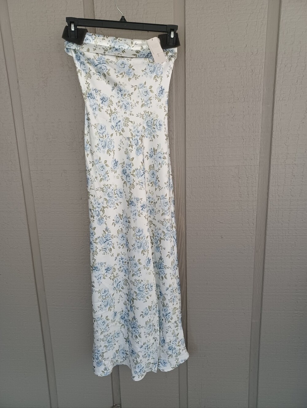 Altar'd State Cordelia Floral Maxi Dress Size S Wedding Guest Strapless Slit